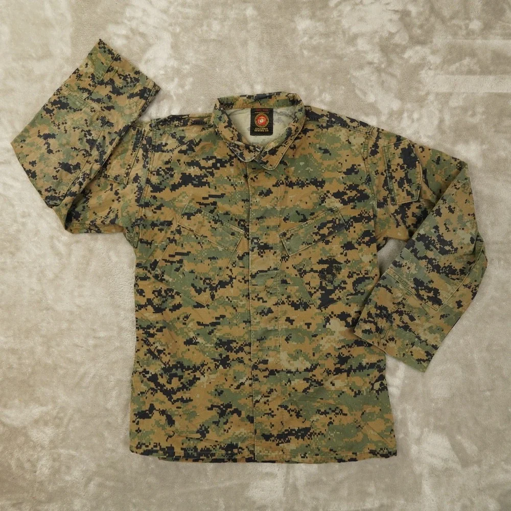 MARPAT US Navy Military Jacket Men's Medium-Reg Digital Green Camouflage Ripstop